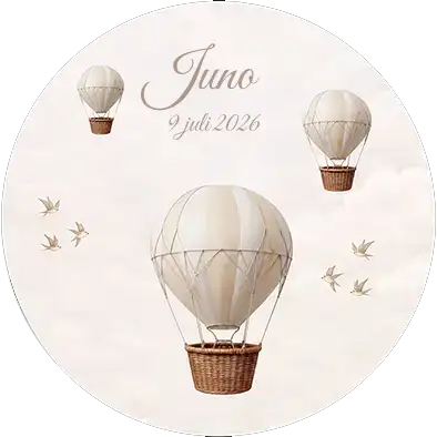 Behangcirkel thema Balloon Dreams Beige