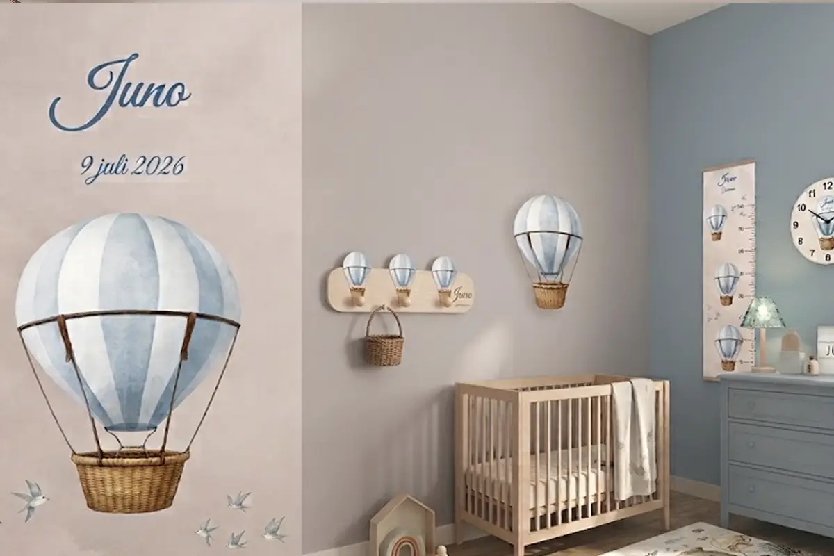 Balloon Dream babykamer met naam