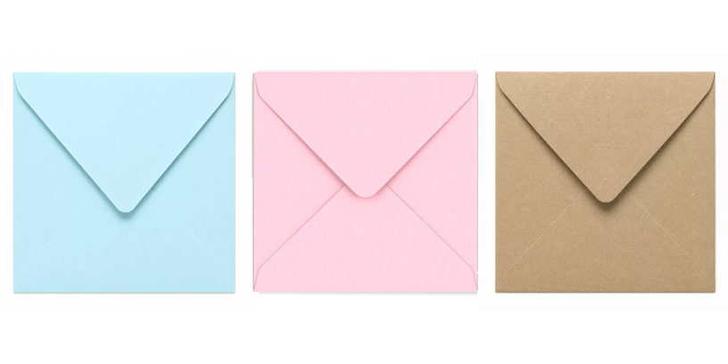 Enveloppen voor geboortekaartjes