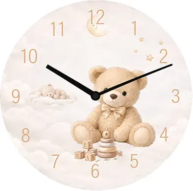 Geboorteklok Teddy Dreams thema