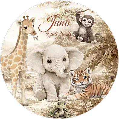 Behangcirkel thema Jungle