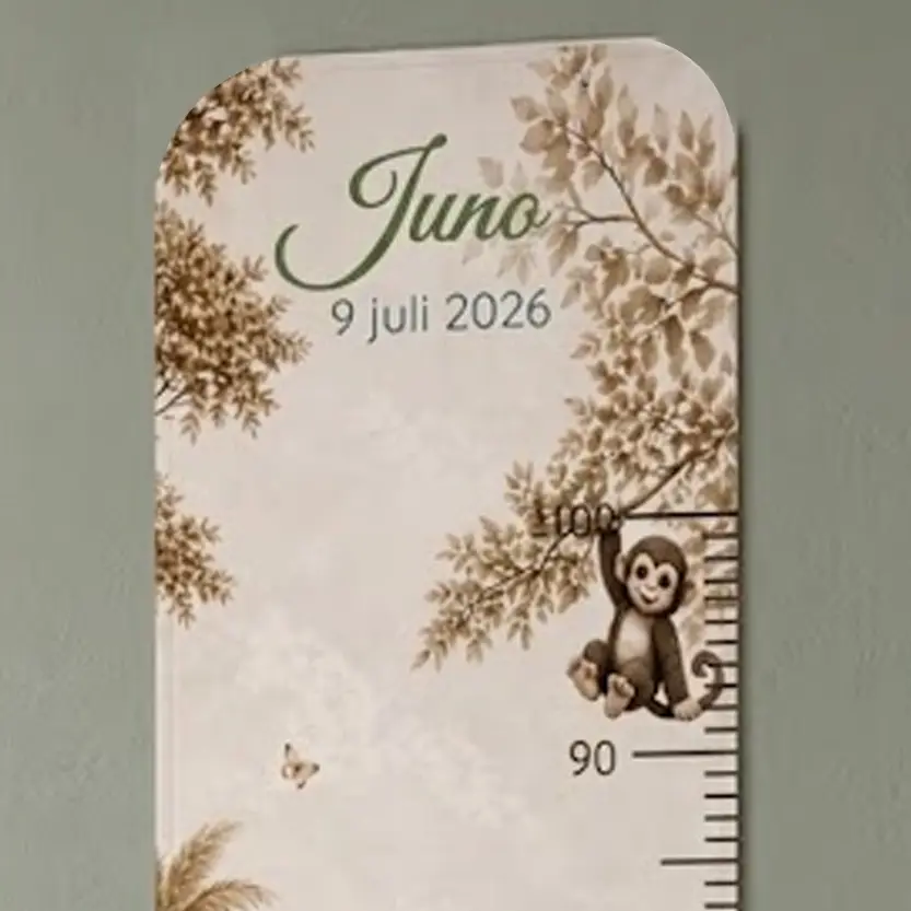 Jungle groeimeter met naam