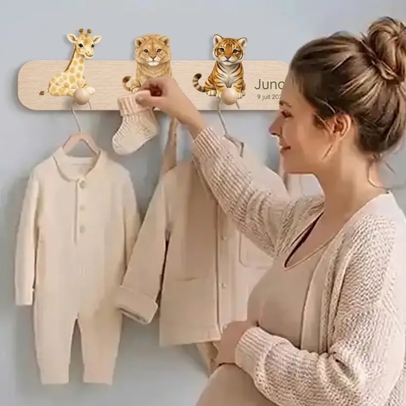 Jungle kapstokje met naam
