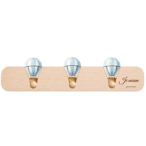 Kapstokje Balloon Dreams Blauw thema