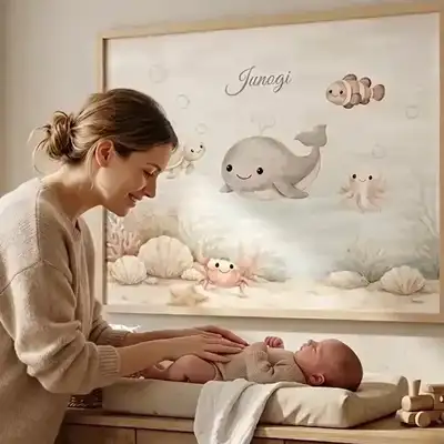 Behangposter met lijst