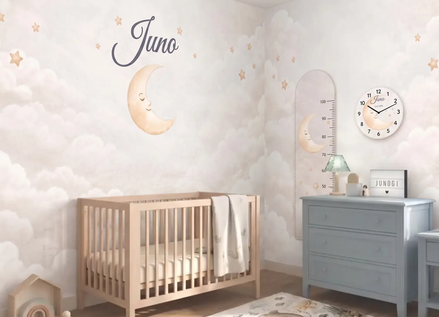 Moon Dream babykamer met naam