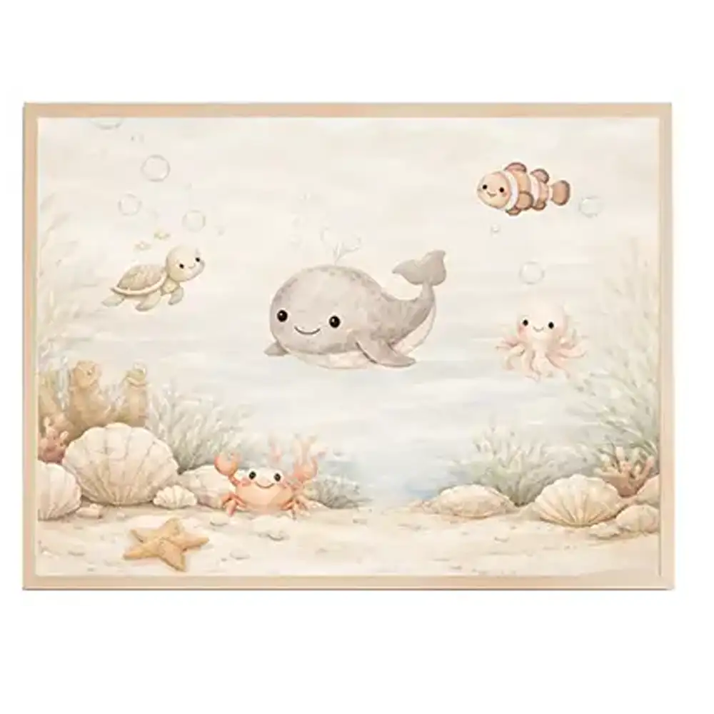 Behangposter Ocean Dreams met lijst, 80x60 cm