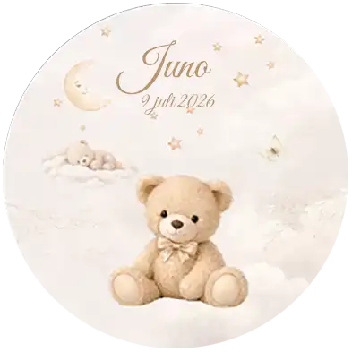 Behangcirkel thema Teddy Dreams