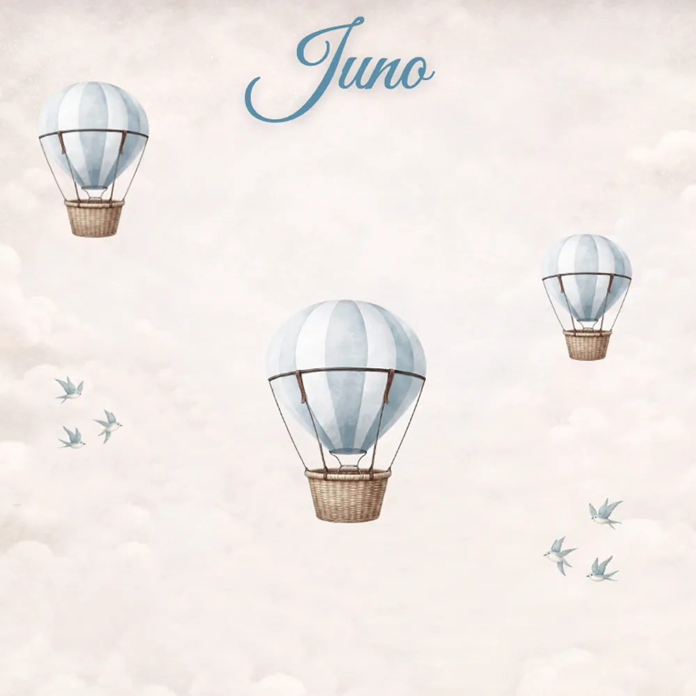 Behangthema Balloon Dreams Blauw