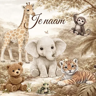 Jungle thema kinderkamer